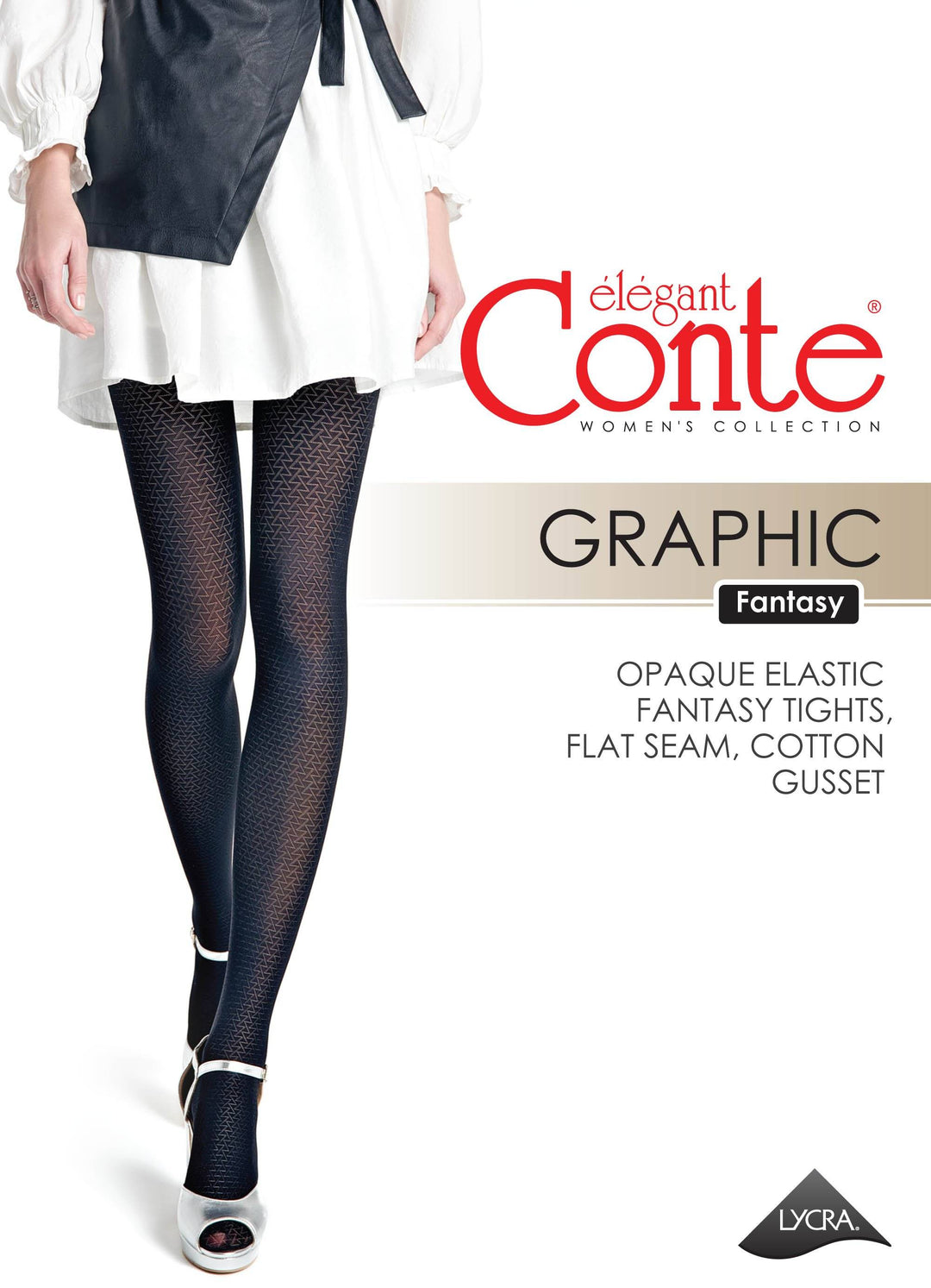 Fantasy Tights Conte Graphic - Geometric Pattern