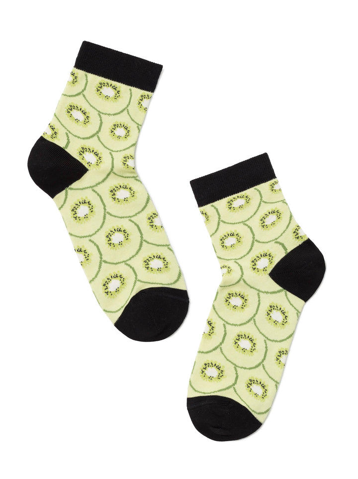 Conte Elegant Cotton Socks (2 pairs) - Fruit pattern