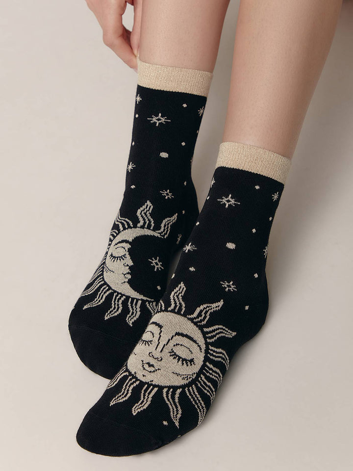 Socks Cotton Conte Happy 355 - Sun