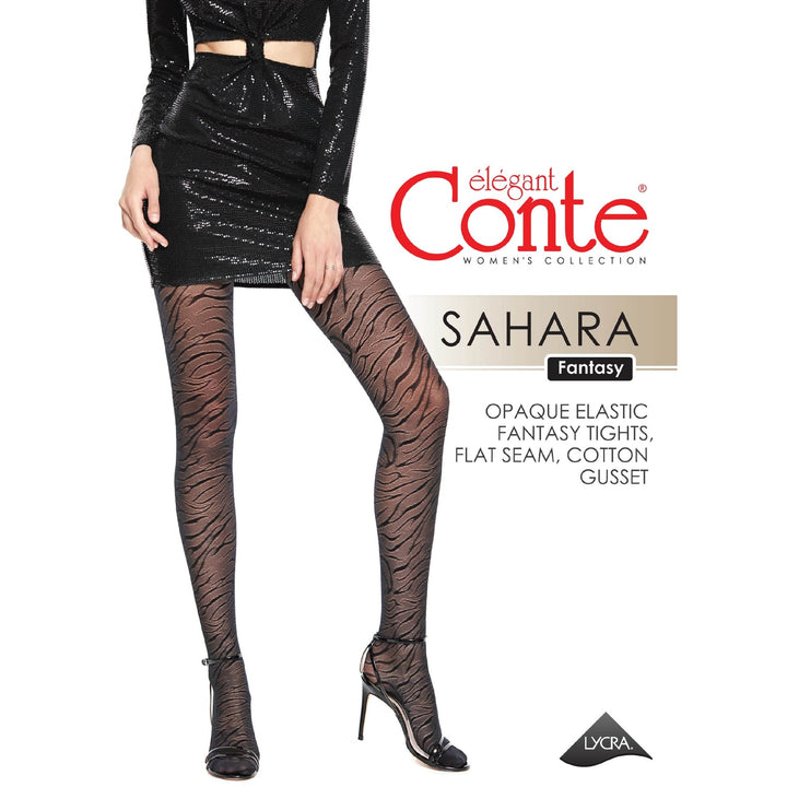 Fantasy Tights Conte Sahara - Animalistic Lace Interlacing