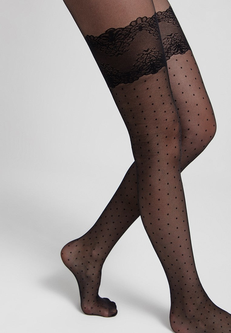 Conte Seduction 20 Den - Fantasy Polka Dots Stockings Imitation Women' –  ConteByOksana