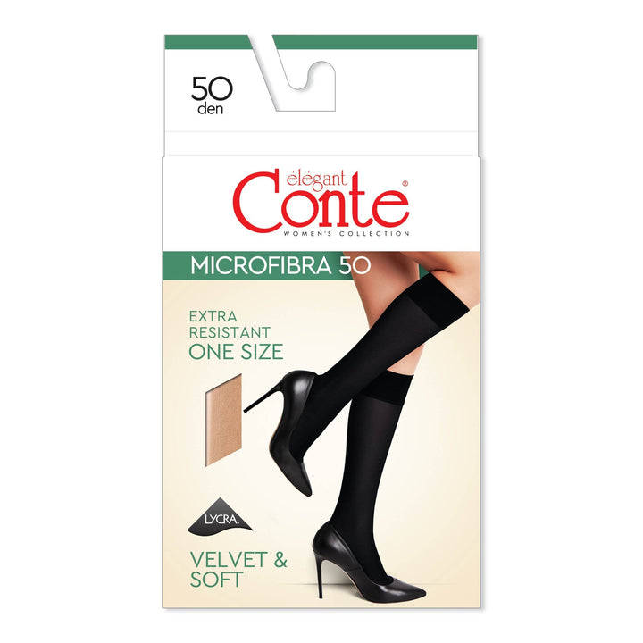 Knee Highs Conte Microfibra 50 Den (1 pair)