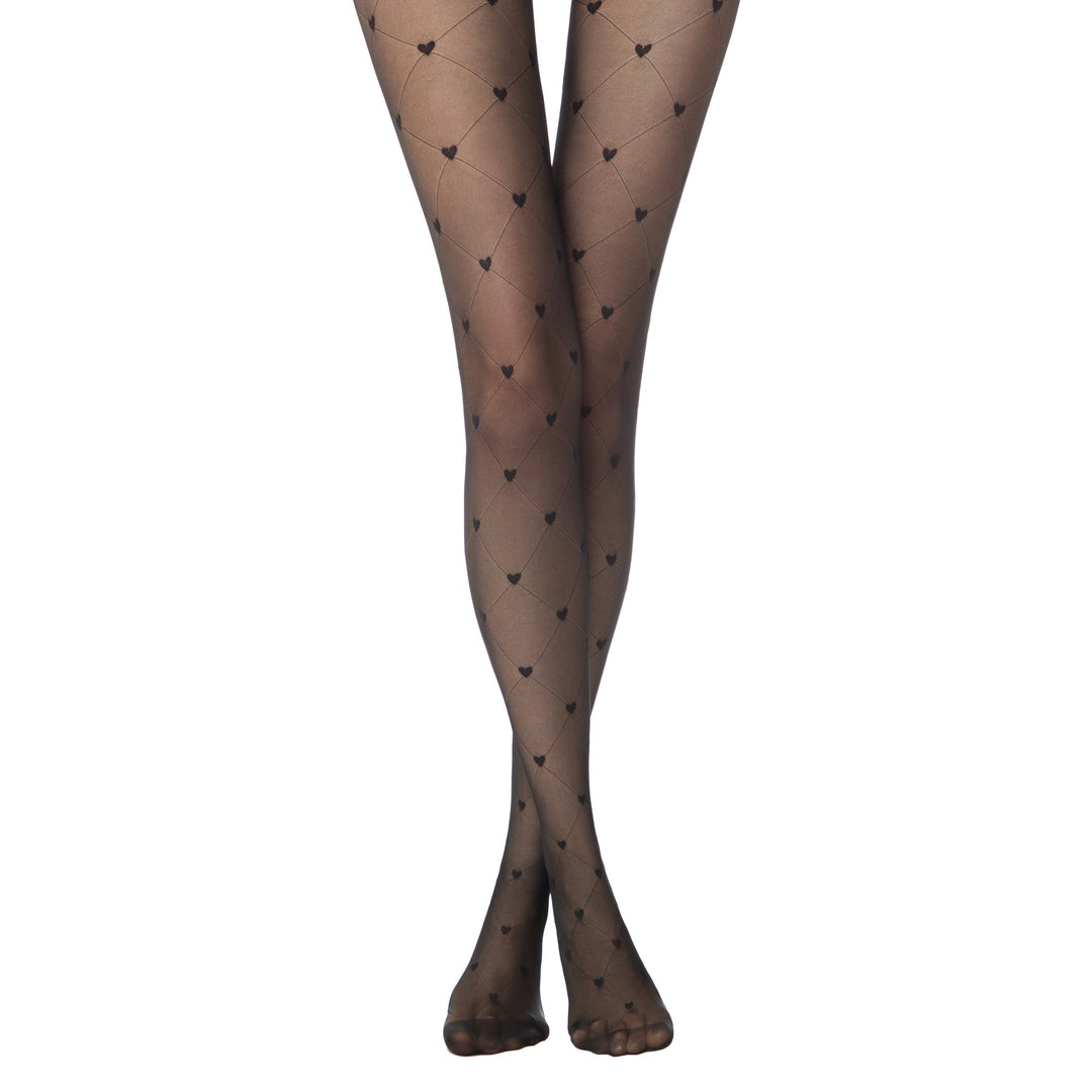 Fantasy Tights Conte Lovers - Diamonds and Hearts